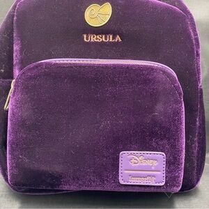 Loungefly Disney Ursula Purple Velvet Backpack